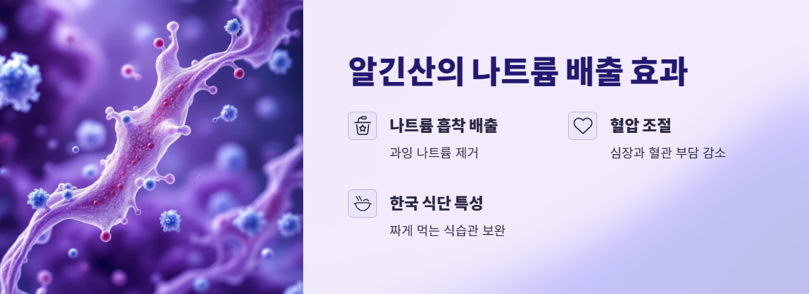 알긴산의 나트륨 배출 효과