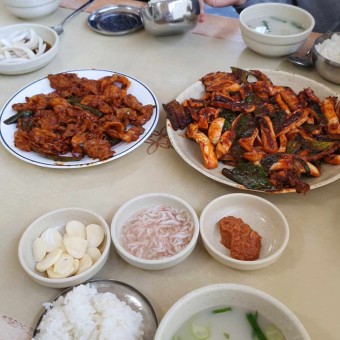 오징어불고기 돼지불고기