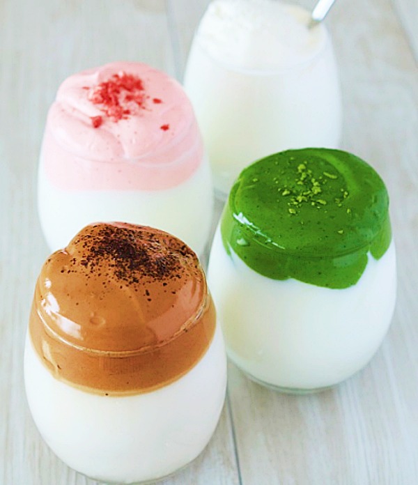 달고나 만드는법, 달고나 커피 만들기, 딸기, 녹차, 연유, 달고나 커피 재료, 달고나 커피 비율