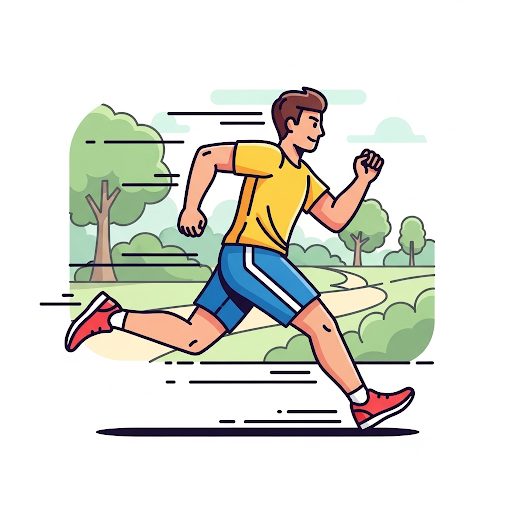 조깅 런닝하는 이미지