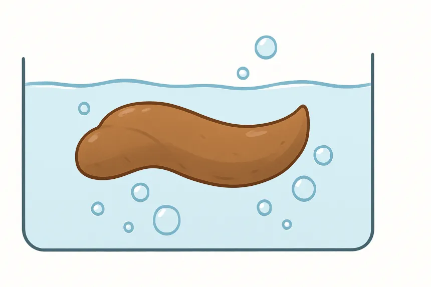 대변이 물에 뜨는 이유