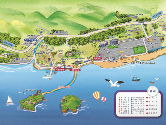 신비의바닷길축제지도
