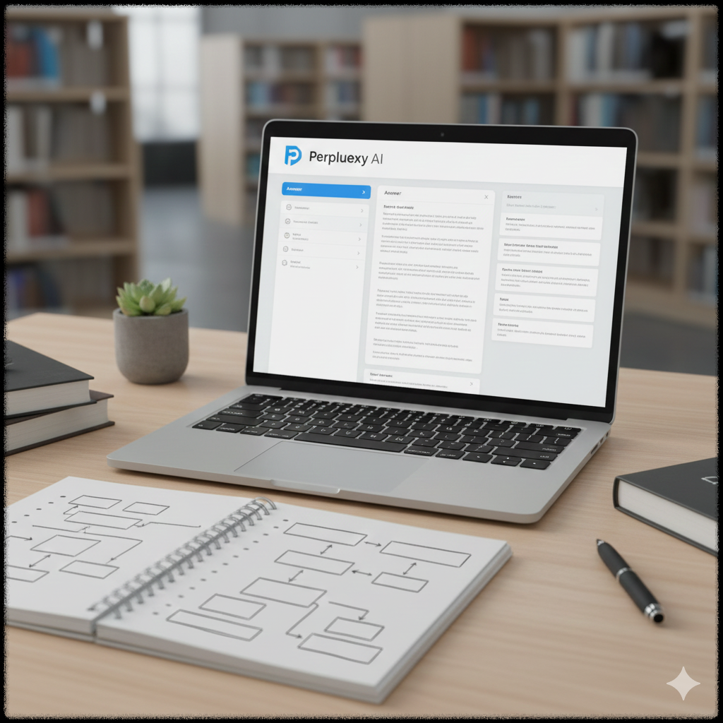 출처 기반 답변과 정확성을 강조하는 대화형 AI 활용 모습