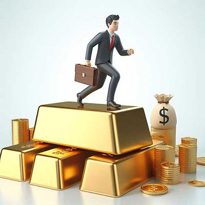 돈이 쌓여있는 이미지