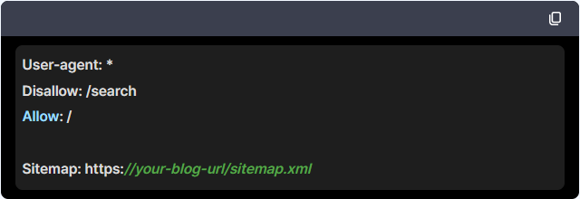 robots.txt 파일 설정