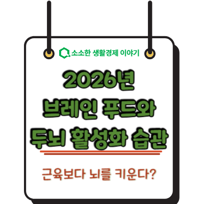 근육보다 뇌를 키운다? 2026년 브레인 푸드와 두뇌 활성화 습관