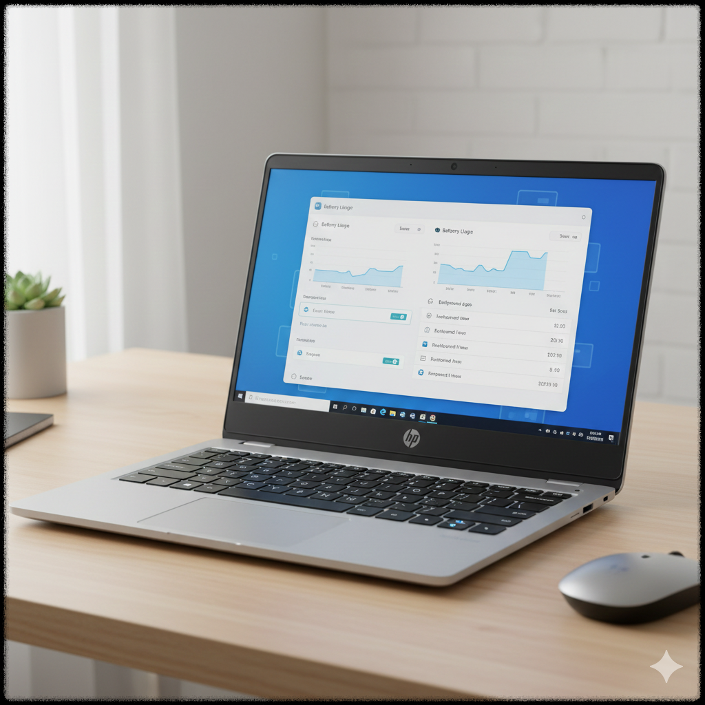 Windows 11에서 배터리 절약을 위해 백그라운드 앱을 관리하는 화면