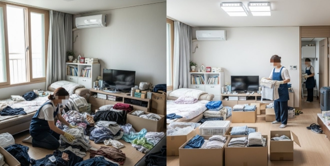 공주 고독사청소 및 정리중