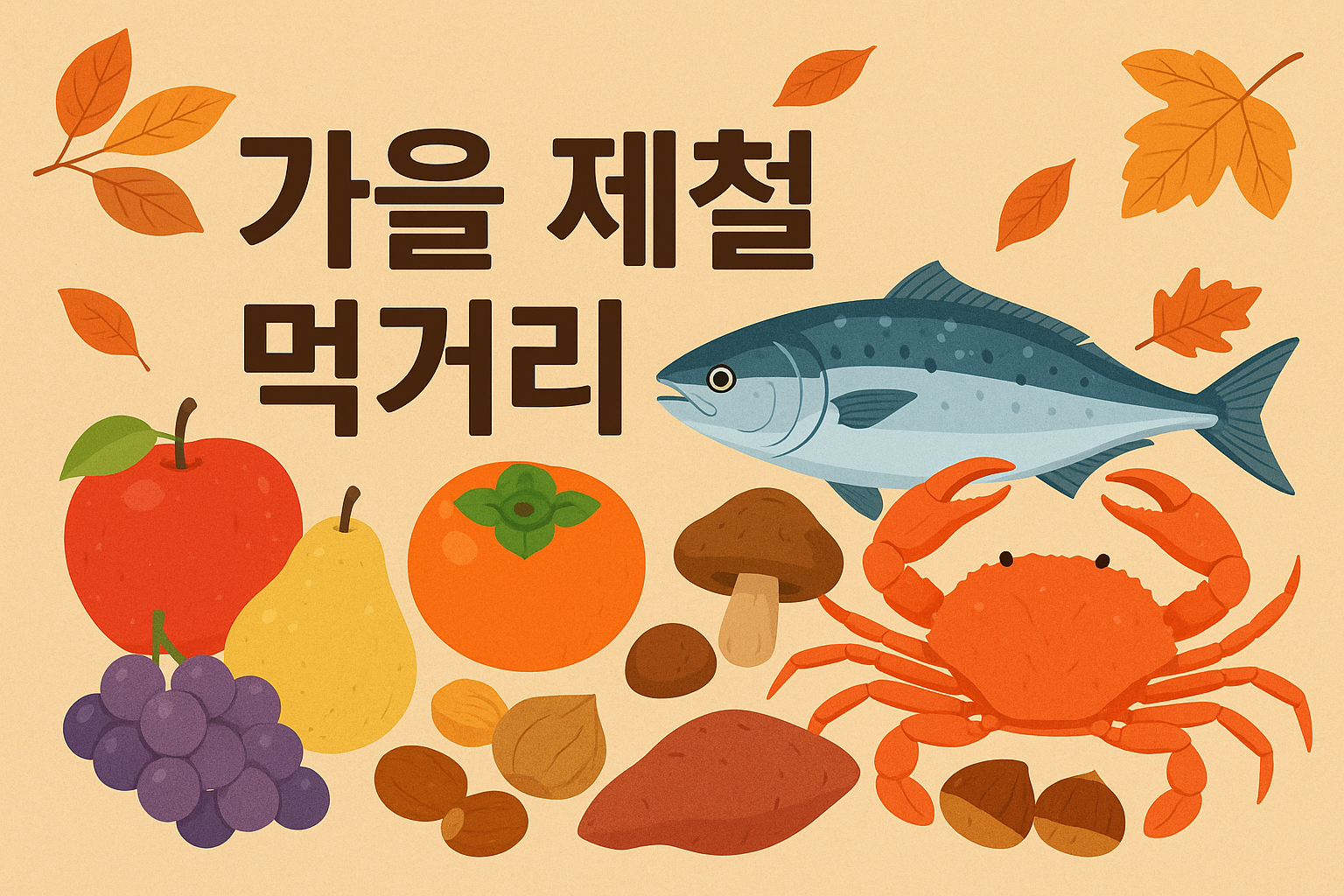 가을음식 이미지
