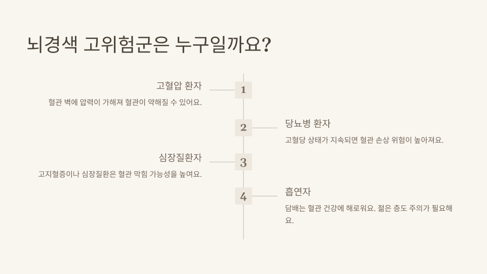2. 뇌경색에 유독 영향을 받는 사람들은 누구일까