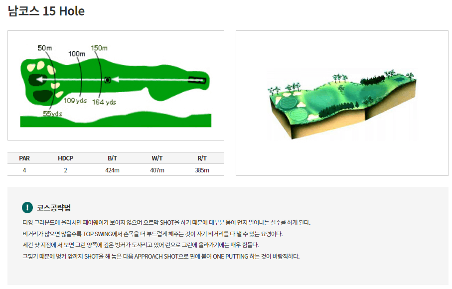 통도파인이스트 컨트리클럽 남코스 15