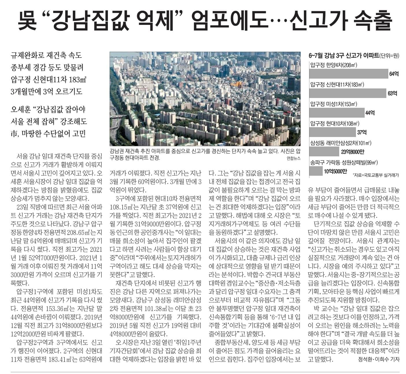 7월24일 월 신문스크랩24