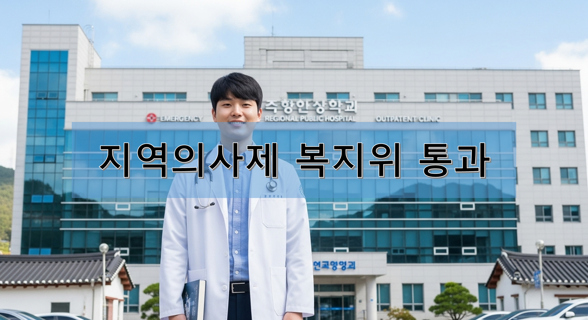 지역의사제로 의사가 되어서 기뻐하는 남자