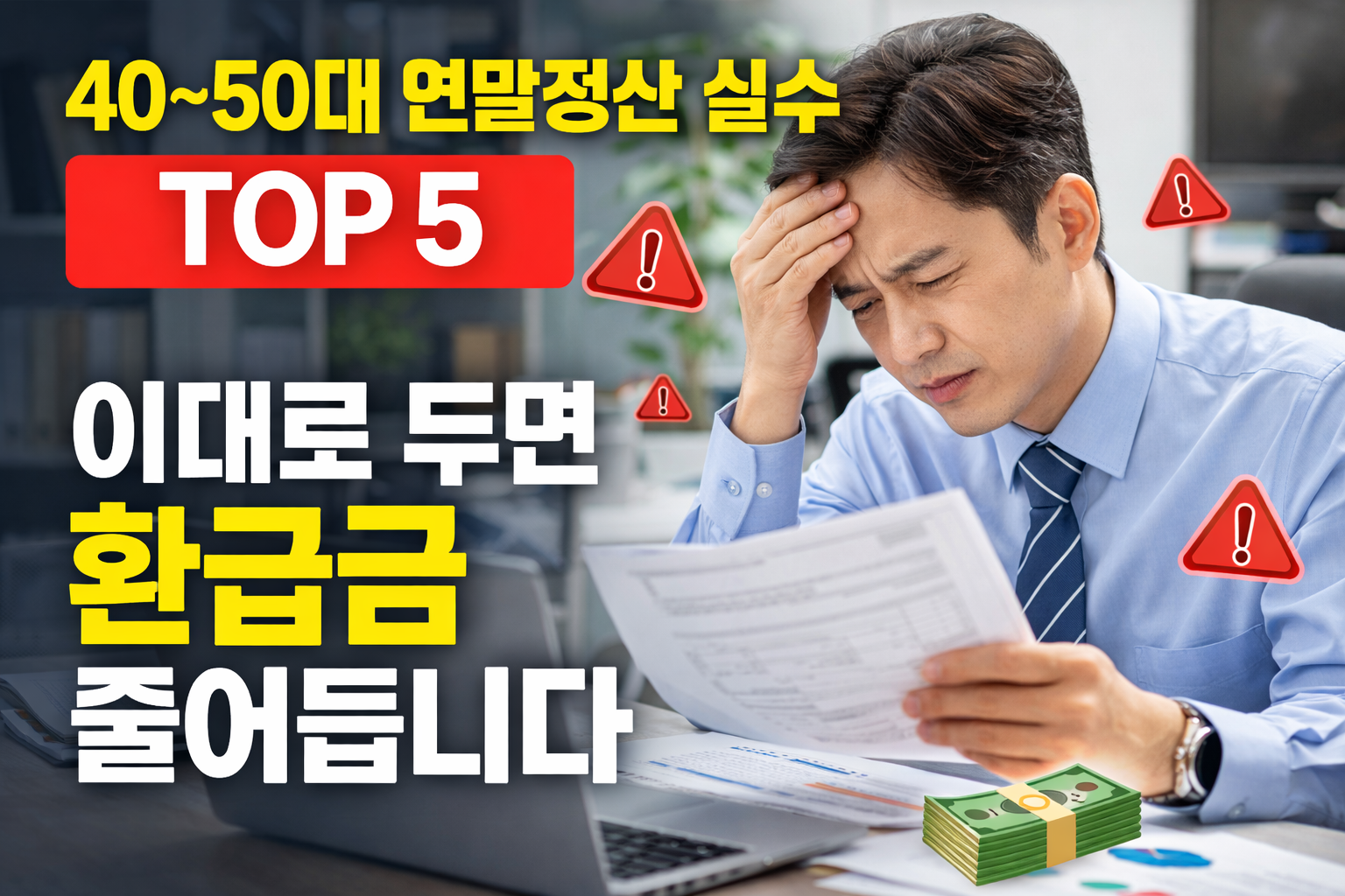 40~50대가 자주 하는 연말정산 실수 TOP 5