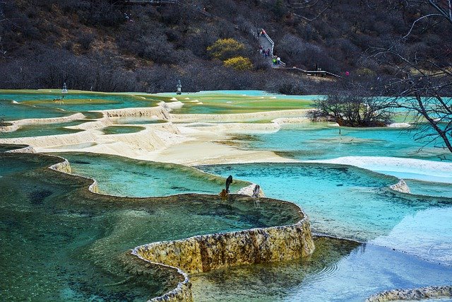 황룡풍경구 연못 관련 사진