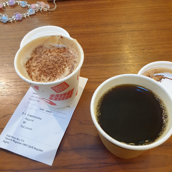 시드니 스티치 커피(Stitch Coffee): 특별한 공간의 특별한 카페_주문한 커피