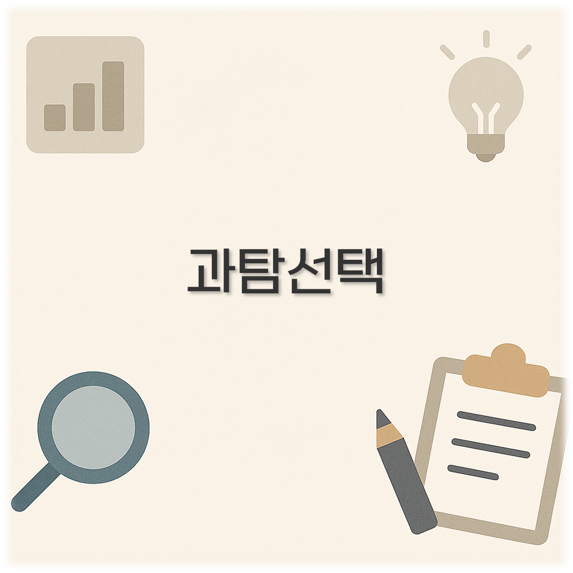 과탐선택