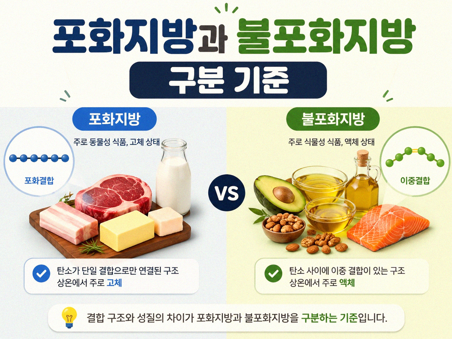 몸에 좋은 지방 나쁜 지방 어떻게 구분할까