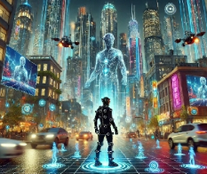 미래도시 속 AI인간