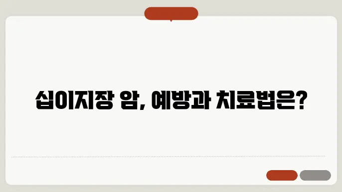 십이지장 암 치료 방법