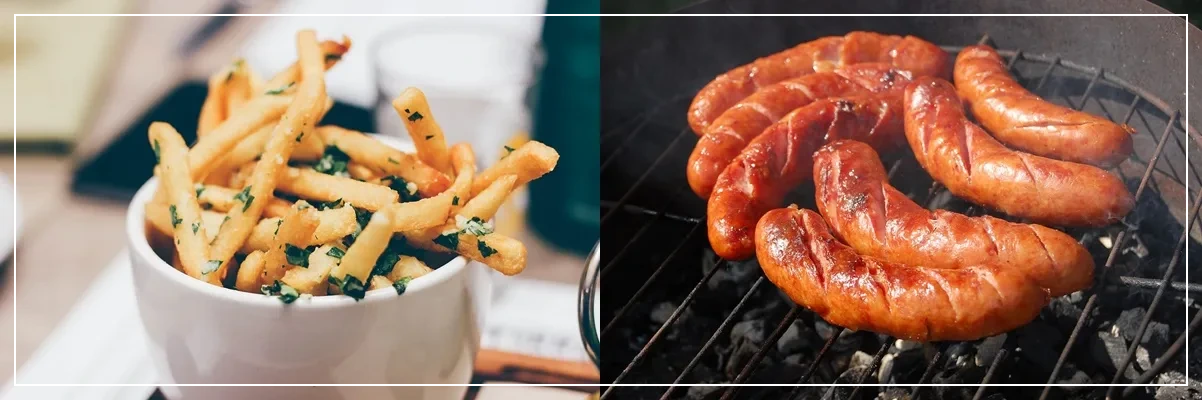 가공식품(감자튀김, 소세지)