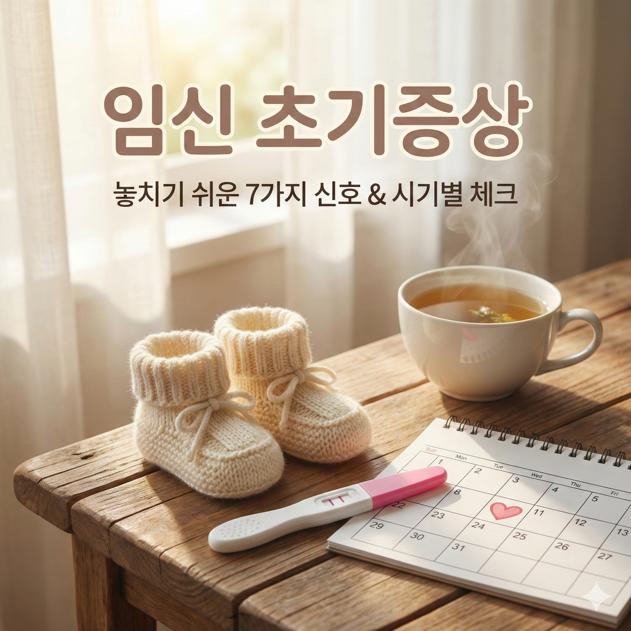 임신 초기증상 시기별 총정리: 내 몸이 보내는 신호와 체크리스트