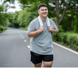 과체중 러너의 모습