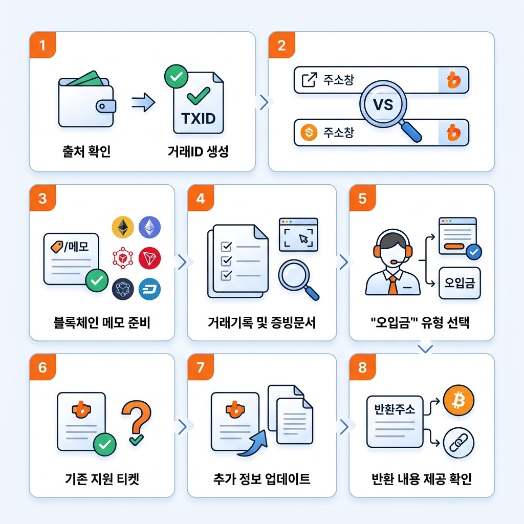 오입금 문의 절차