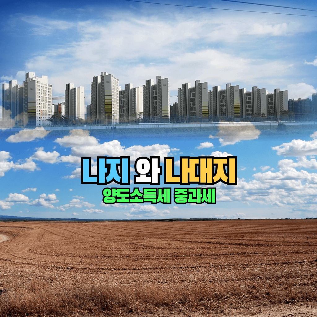 나지와 나대지: 양도시 중과세