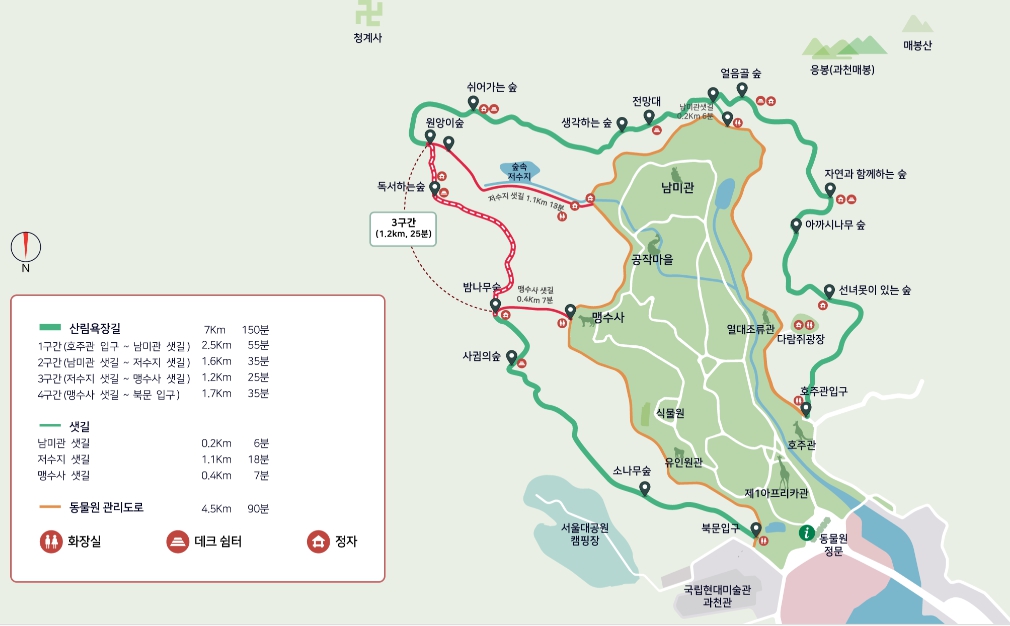 산림욕장길 3코스