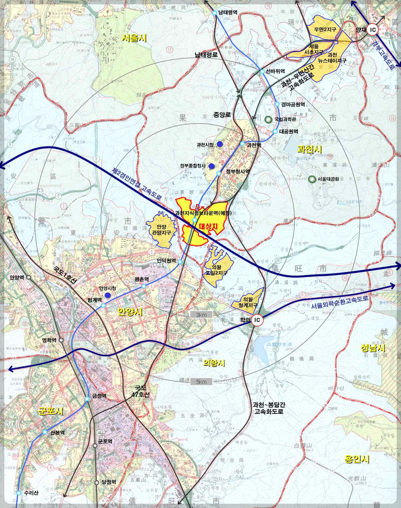 과천 지식정보타운 공공주택지구 근린생활시설 및 단독주택(점포겸용) 용지 공급 공고