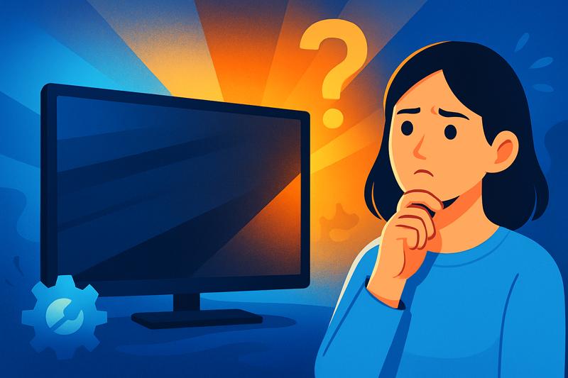 TV는 켜졌는데 화면이 안 나올 때, 차례대로 점검해보세요