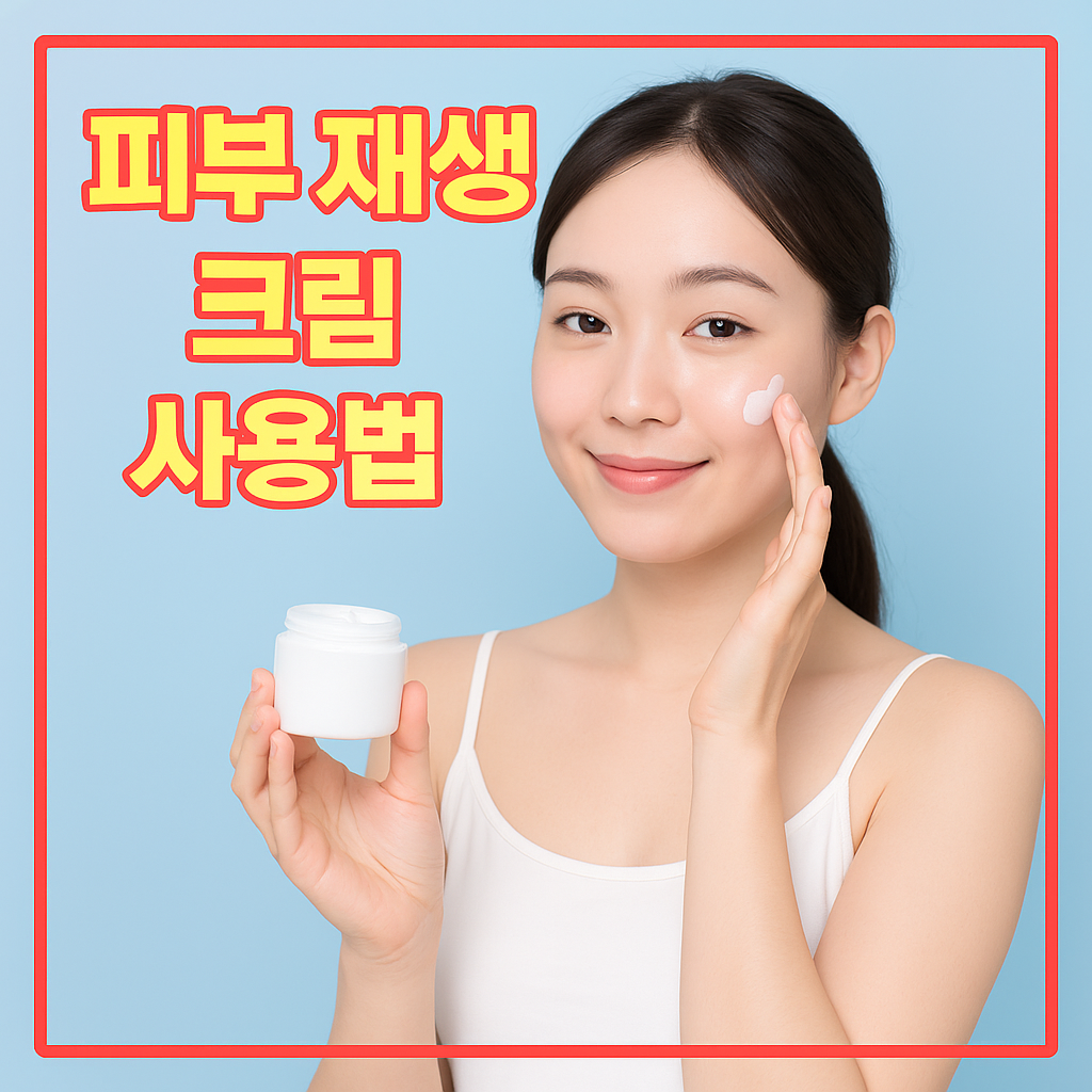 피부 재생 크림 사용법