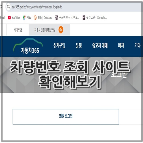 차량번호 조회 사이트 확인해보기