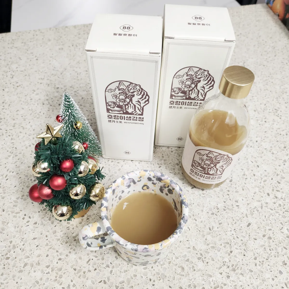 팔팔호랑이-생강청-생강차-후기