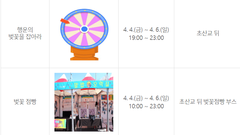 2025 정읍 벚꽃축제 총정리