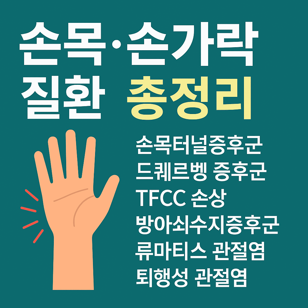 손목&middot;손가락 질환 총정리