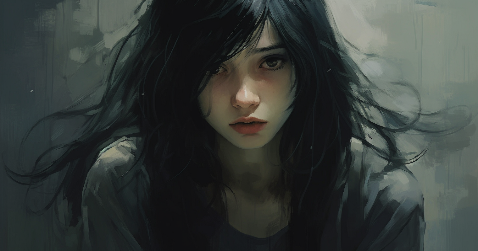 우울증에 걸린 여성