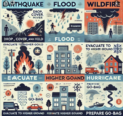 자연재해별 생존 전략 차이 분석 관련 사진