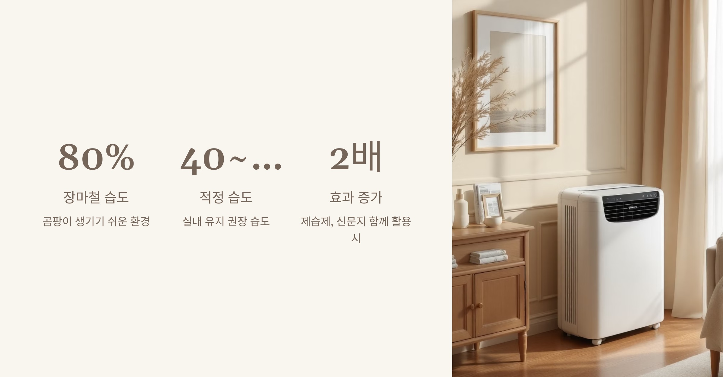 실내 습도 조절의 기본