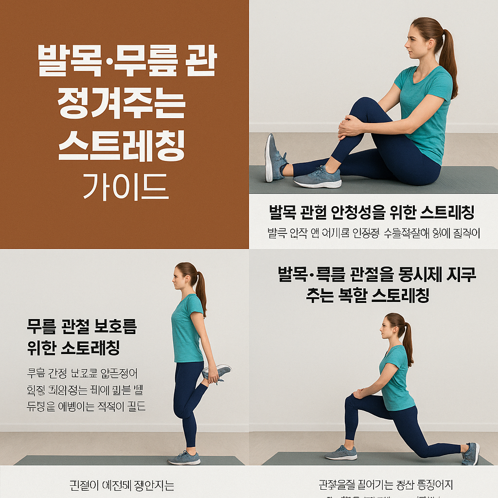 발목·무릎 관절 지켜주는 스트레칭 가이드