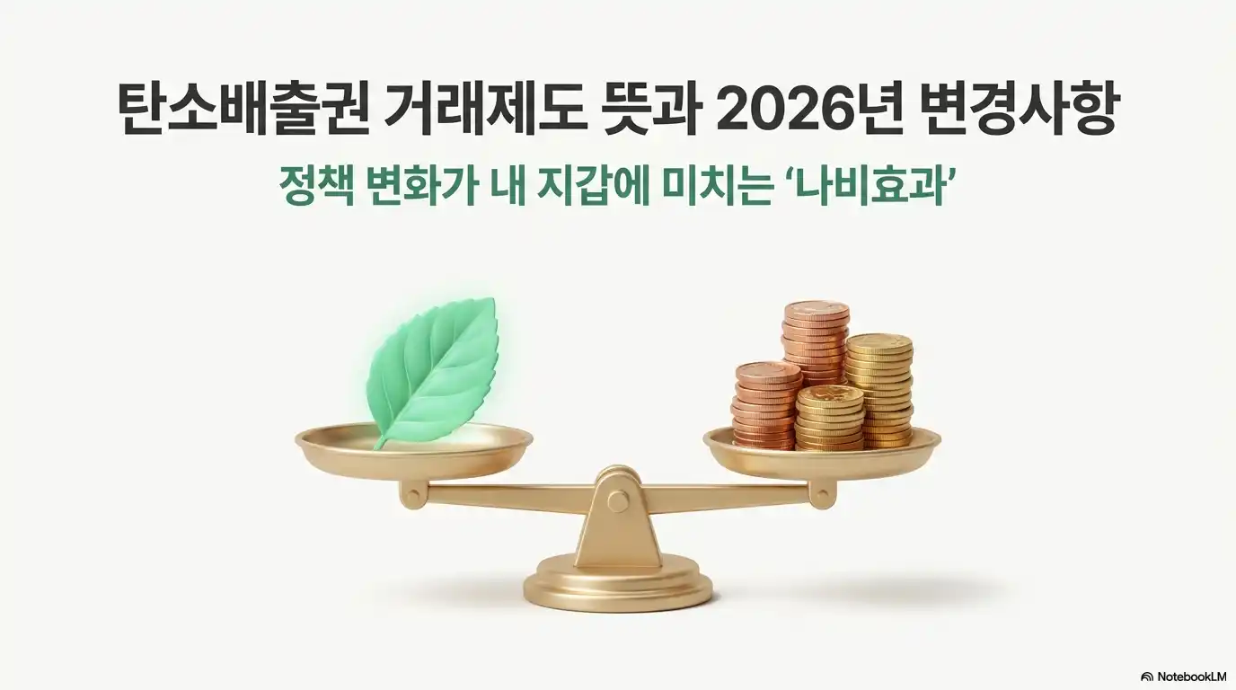 탄소배출권 거래제도(뜻 2026년 변경사항)을 담은 글의 썸네일