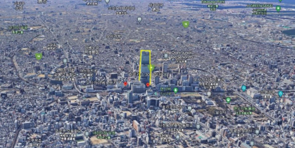 하루카스300-구글어스-원경