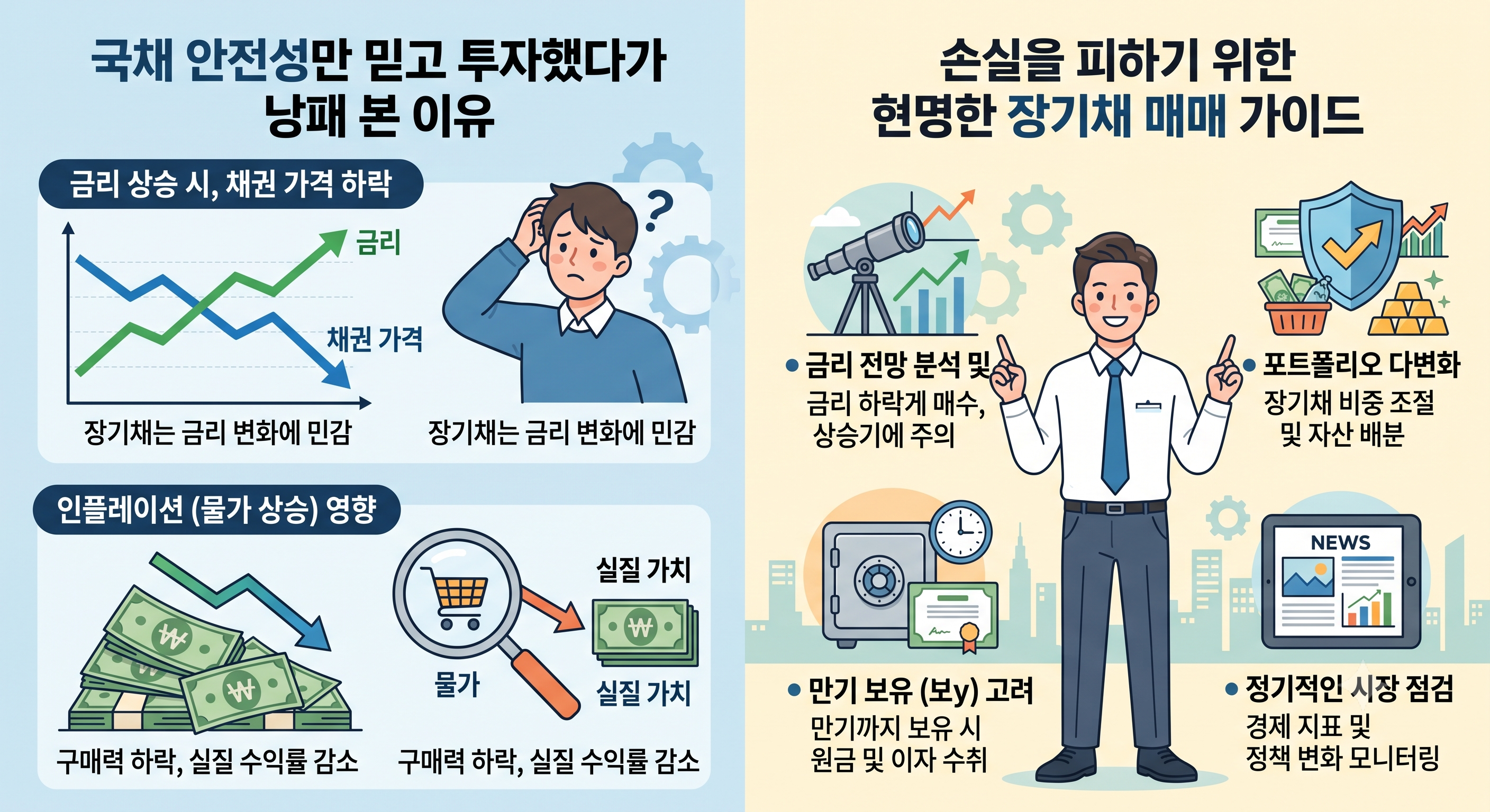 국채 안전성만 믿고 투자했다가 낭패 본 이유와 손실을 피하기 위한 현명한 장기채 매매 가이드