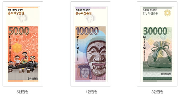 온누리상품권-지류상품권