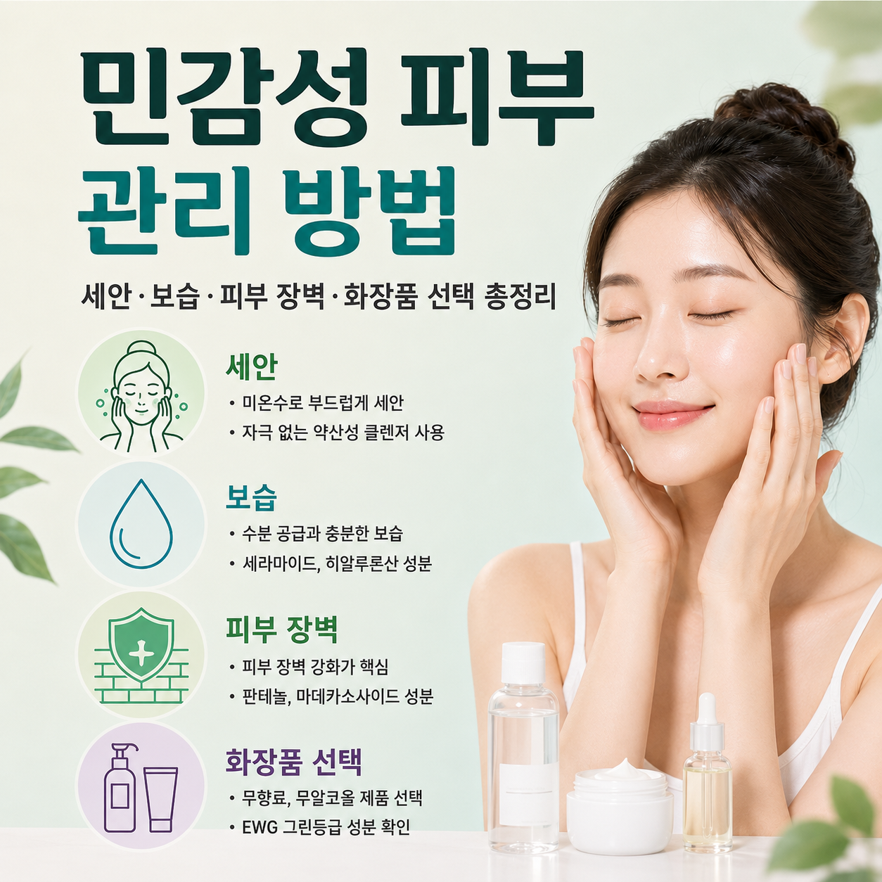 민감성 피부 관리