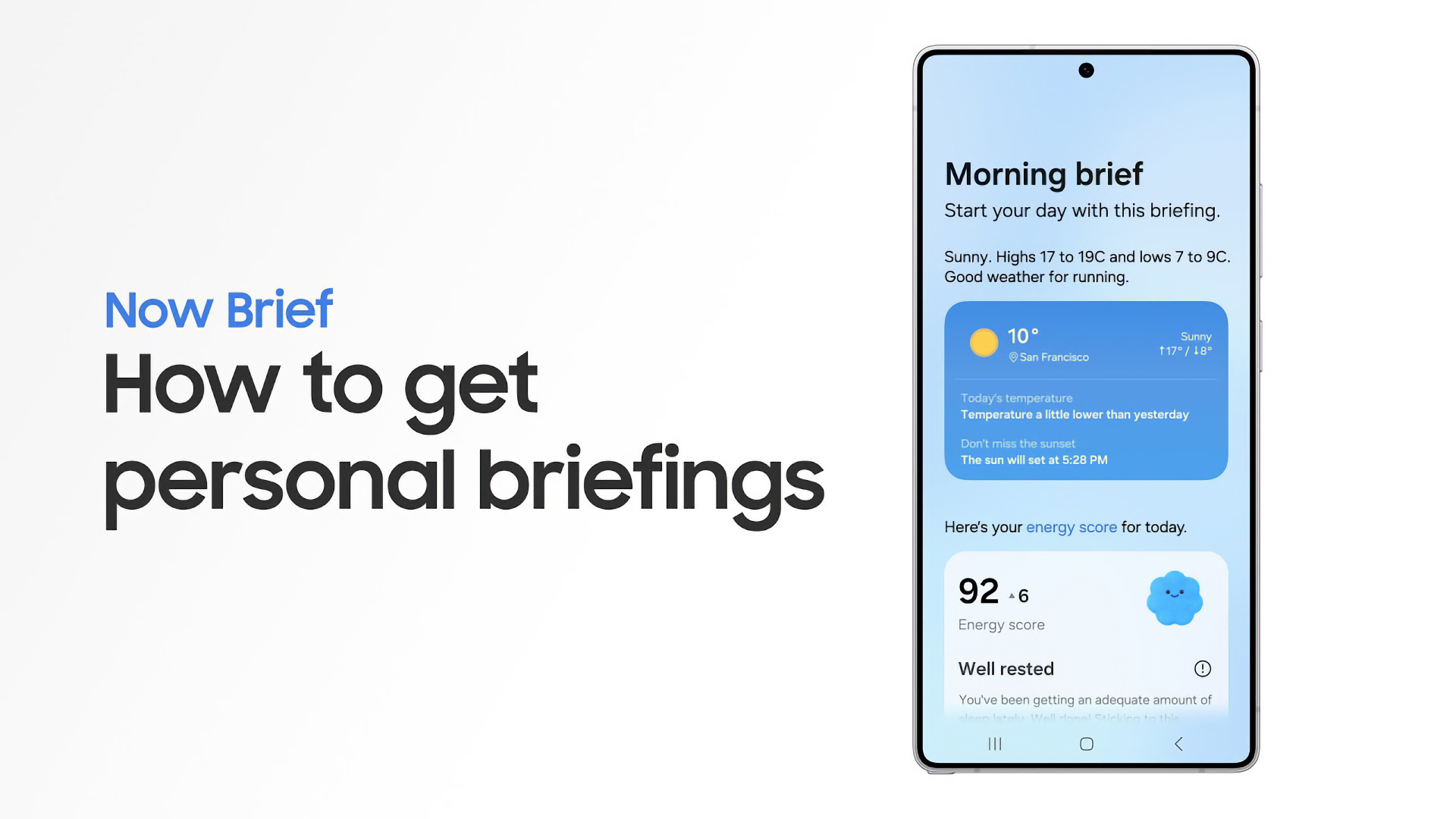 갤럭시 S25 시리즈의 AI 기능, 나우 브리프.