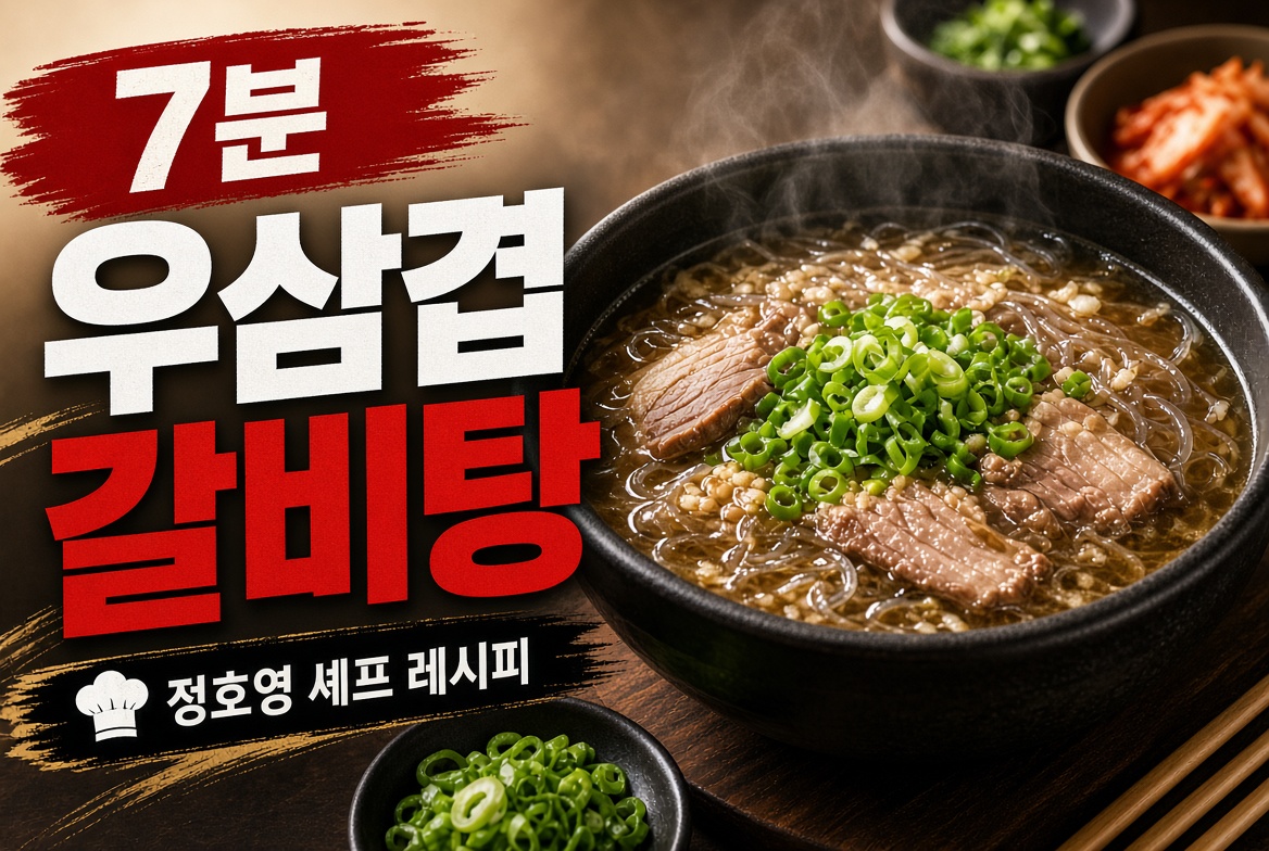 정호영 셰프가 알려준 7분 우삼겹 갈비탕 레시피