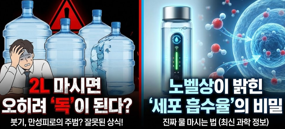[수분 섭취의 재발견] 90%가 모르는 '물'의 배신, 몸을 살리는 수분 설계법 (건강습관)