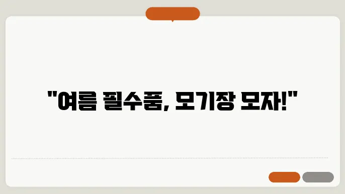 모기장 모자
